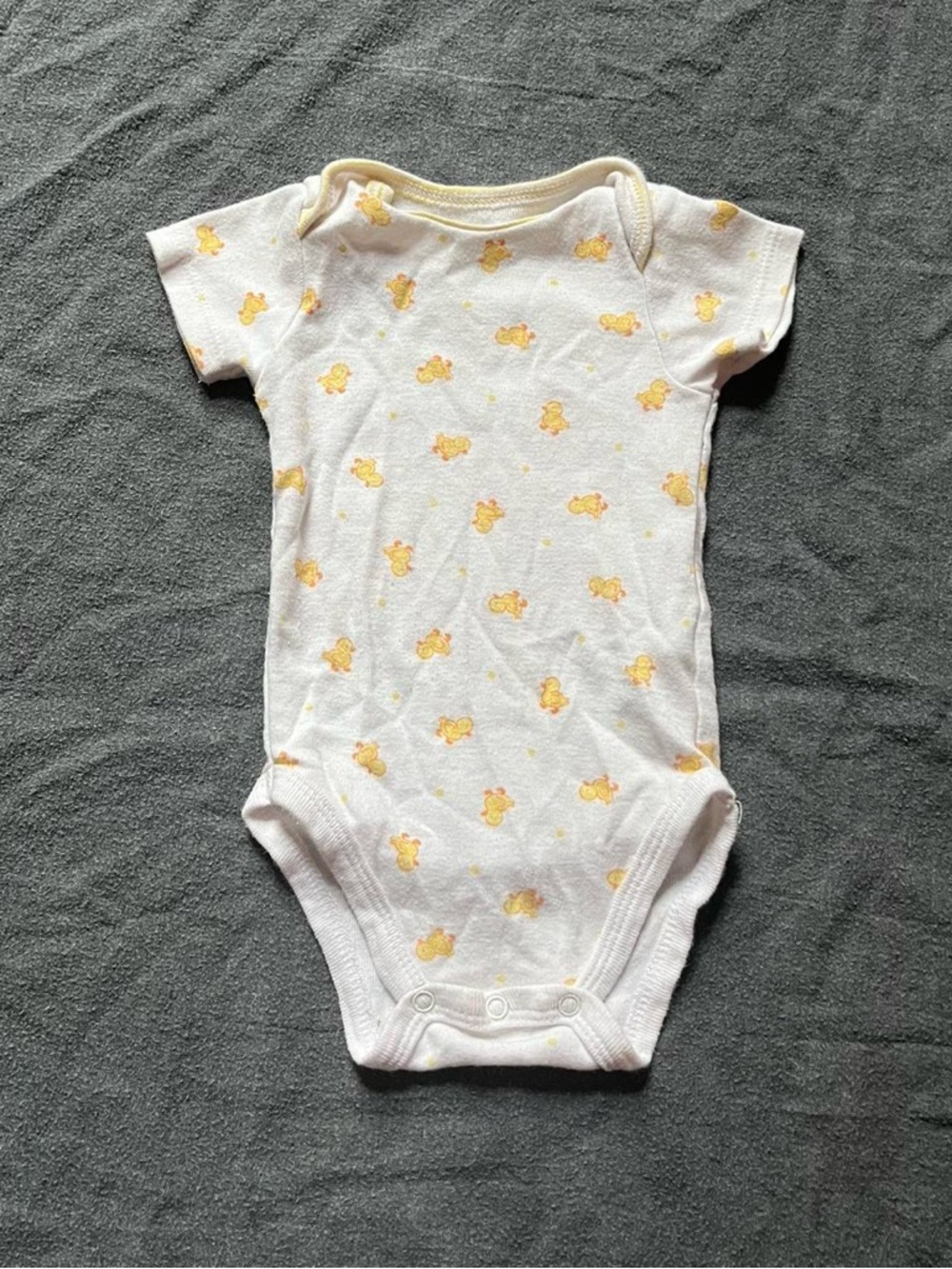 Welcome to the world duck print baby unisex short sleeve onesie